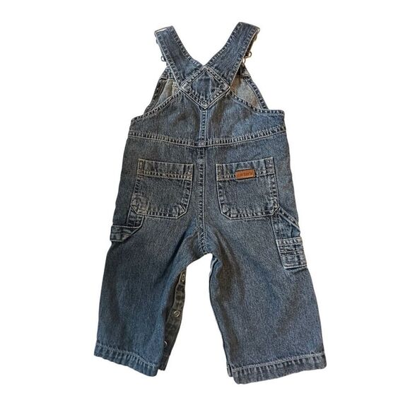 Carter's Infant Blue Denim Overalls Size 9 Months - Picture 2 of 5